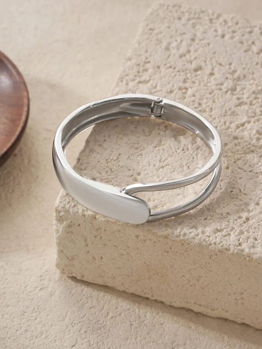 Elegant Silver Cuff Bracelet