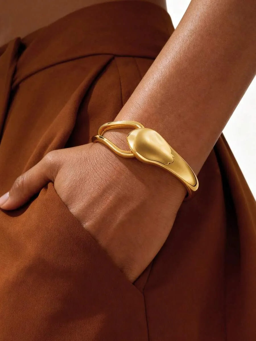 Elegant Silver Cuff Bracelet