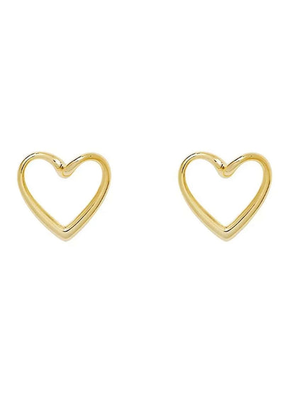 Elegant Gold Heart Earrings