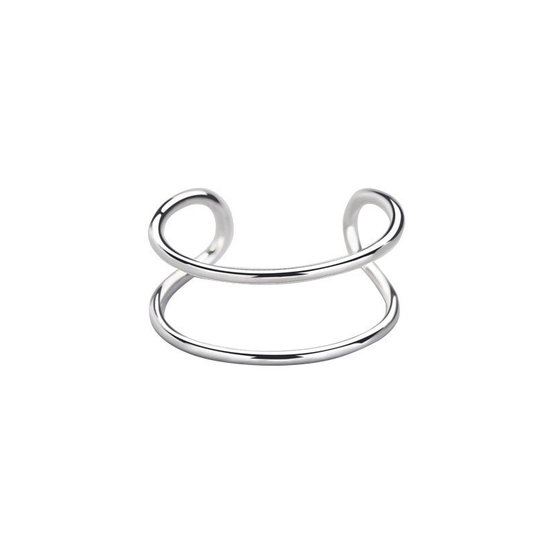 Luxury S925 Triple Line Open Ring
