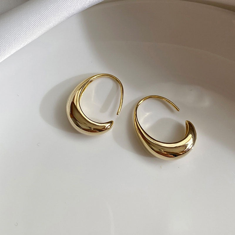 Luxury Gold Geometric Square Earrings