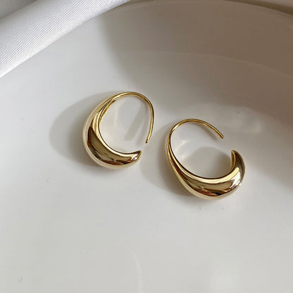 Luxury Gold Geometric Square Earrings