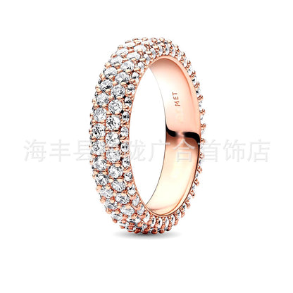 Luxury S925 Silver Moissanite Statement Ring
