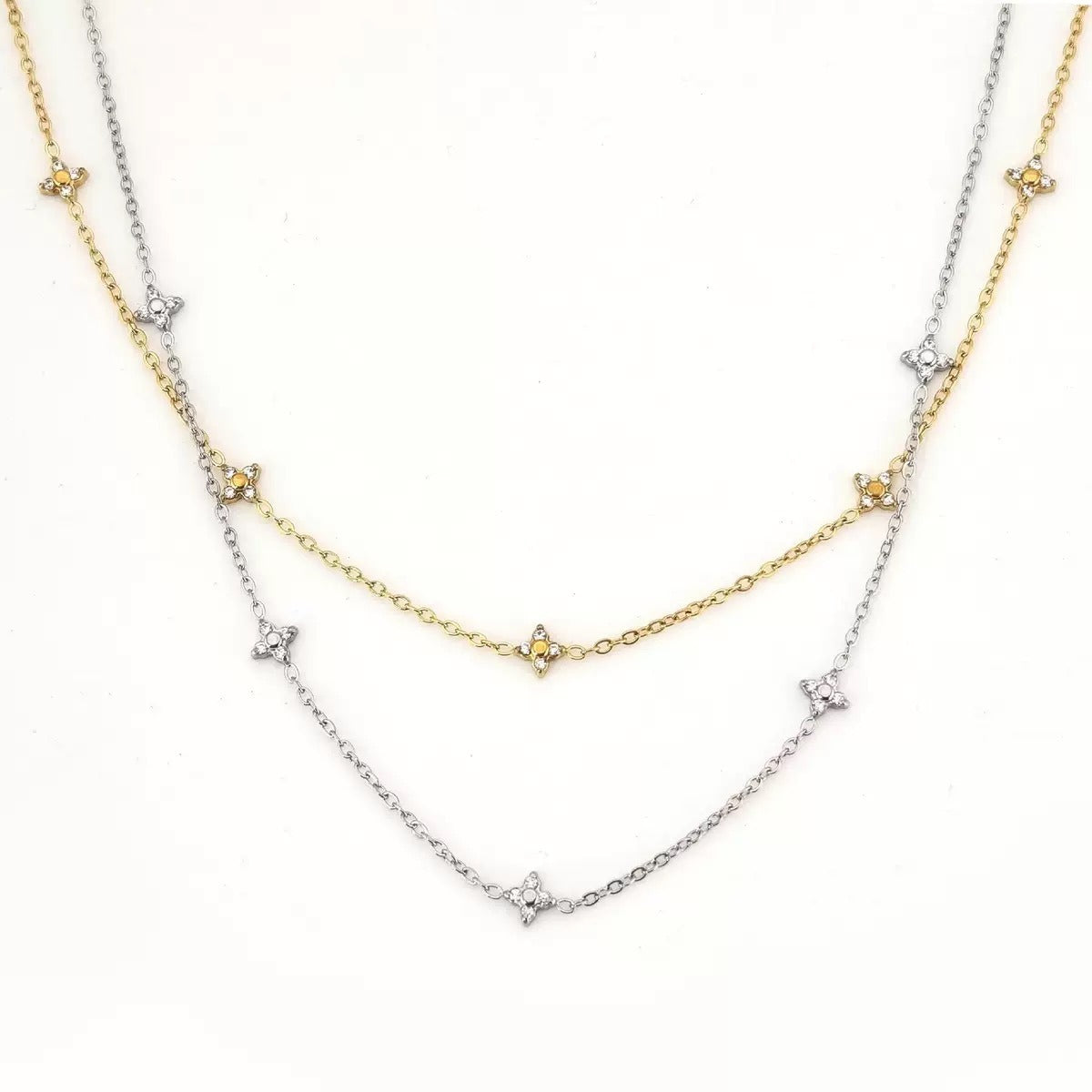 Luxury S925 Clover Zirconia Necklace