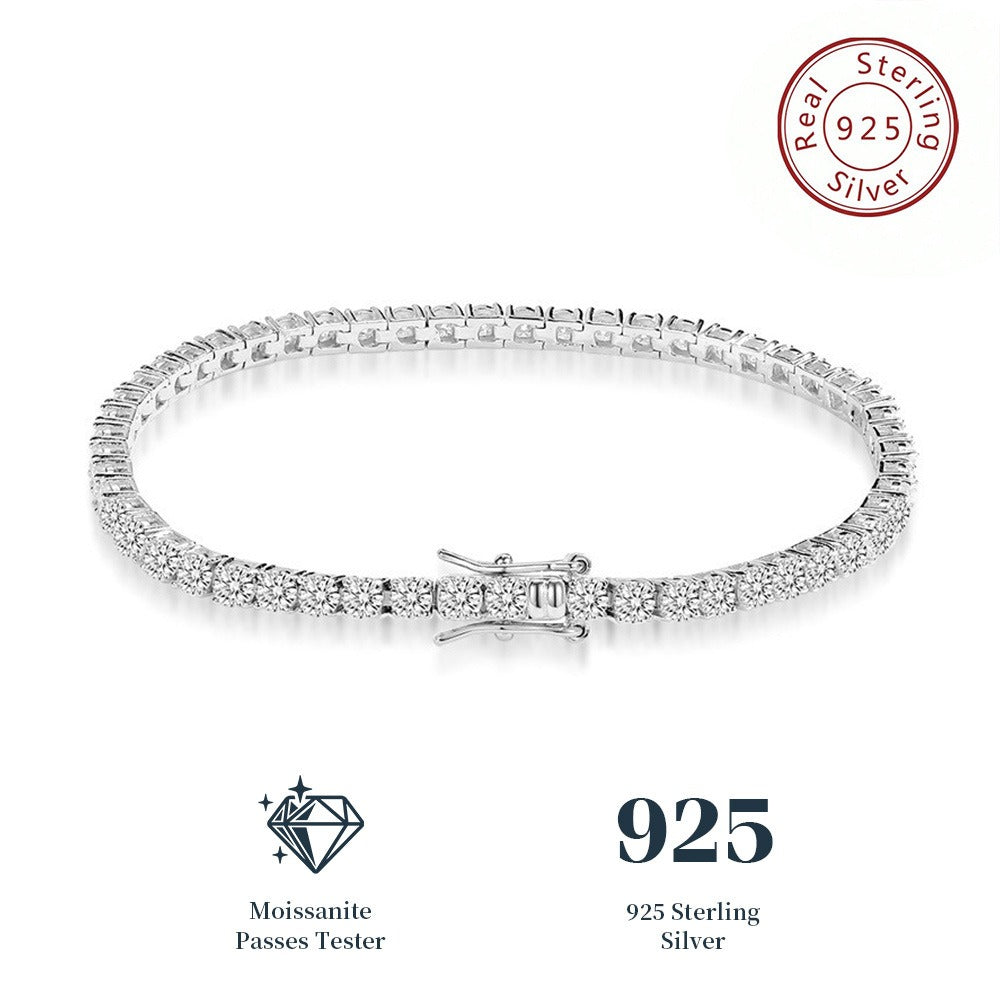 Luxury S925 Moissanite Tennis Bracelet