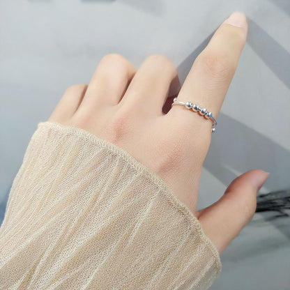 Luxury S925 Rotating Bead Ring