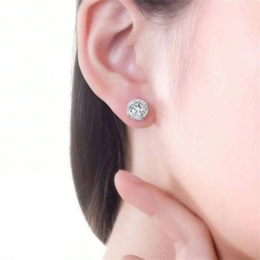 Elegant 925 Silver Infinity Earrings
