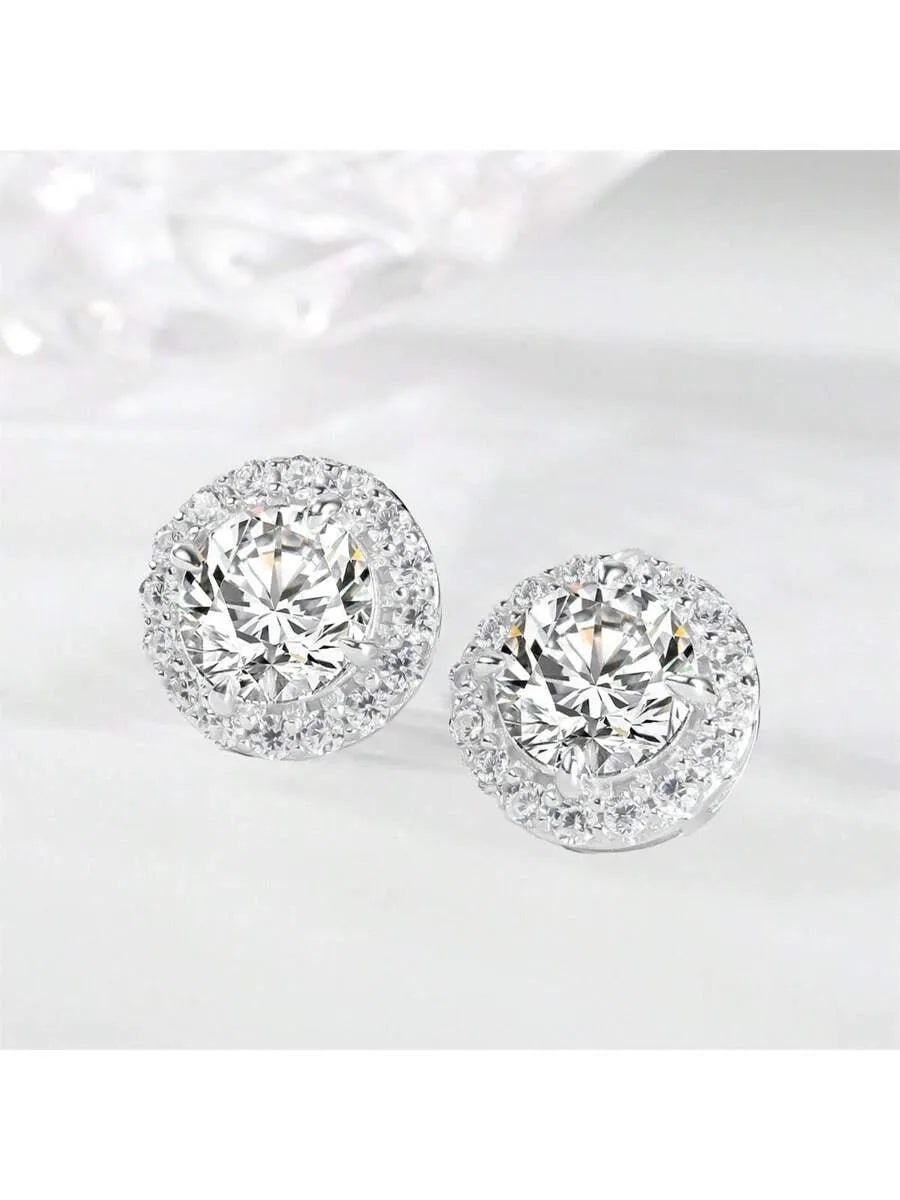 Elegant 925 Silver Infinity Earrings