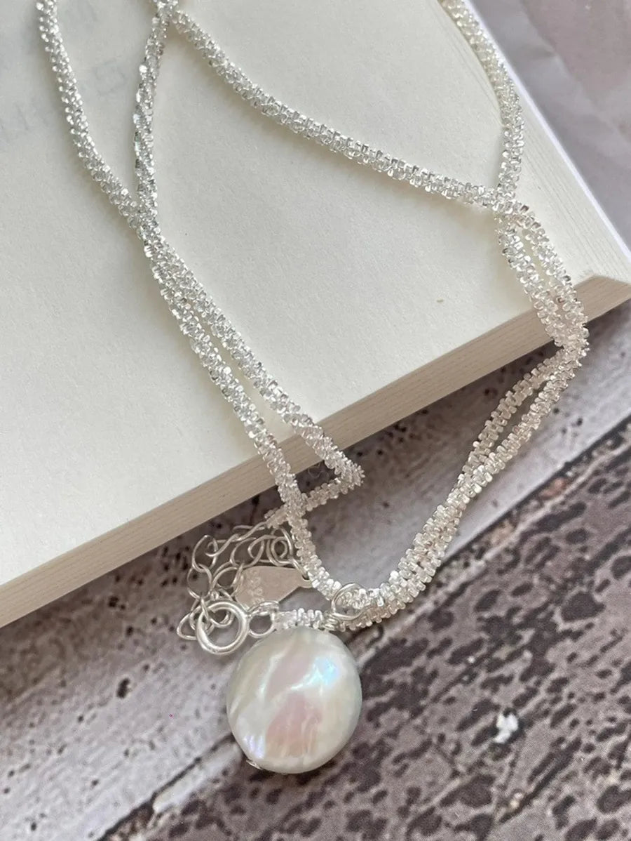 Elegant 925 Silver Heart Necklace