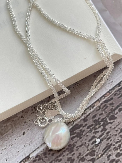 Elegant 925 Silver Heart Necklace