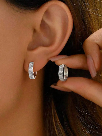 Elegant 925 Silver Infinity Earrings