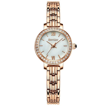 Luxury Rose Gold Crystal Watch