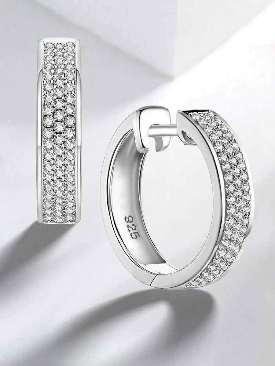 Elegant 925 Silver Infinity Earrings