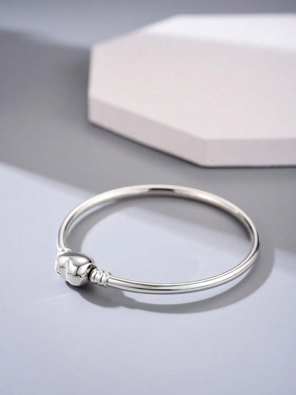 Elegant 925 Silver Heart Bracelet