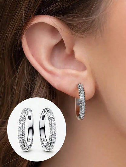 Elegant 925 Silver Infinity Earrings
