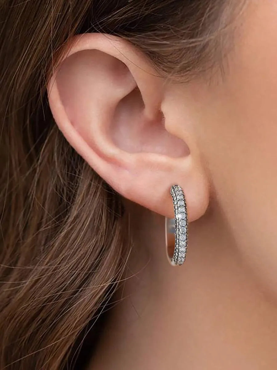 Elegant 925 Silver Infinity Earrings
