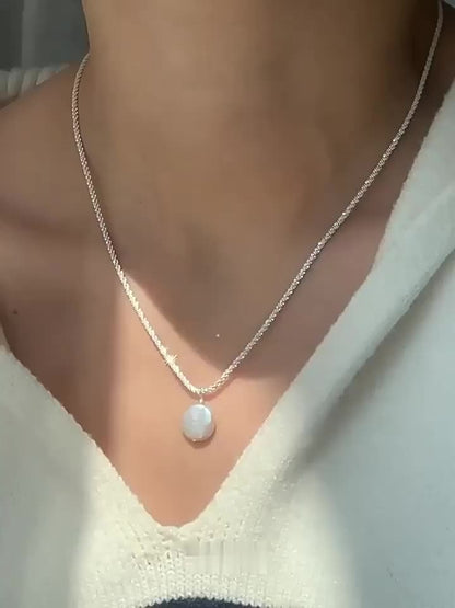 Elegant 925 Silver Heart Necklace