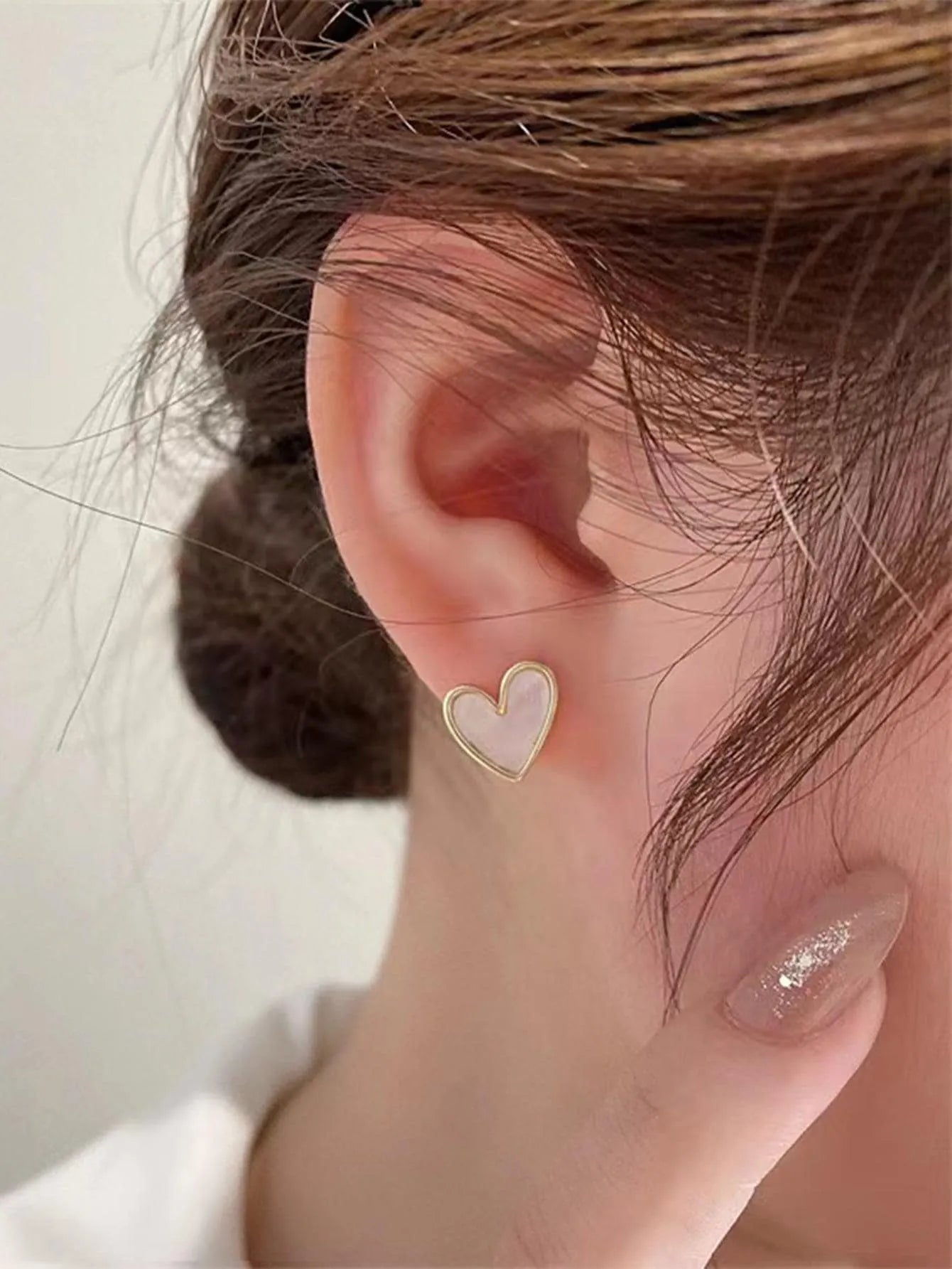 Elegant Gold Heart Jewelry Set