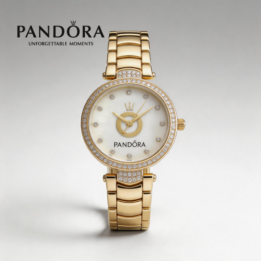 Luxury Gold Crystal Bracelet Watch
