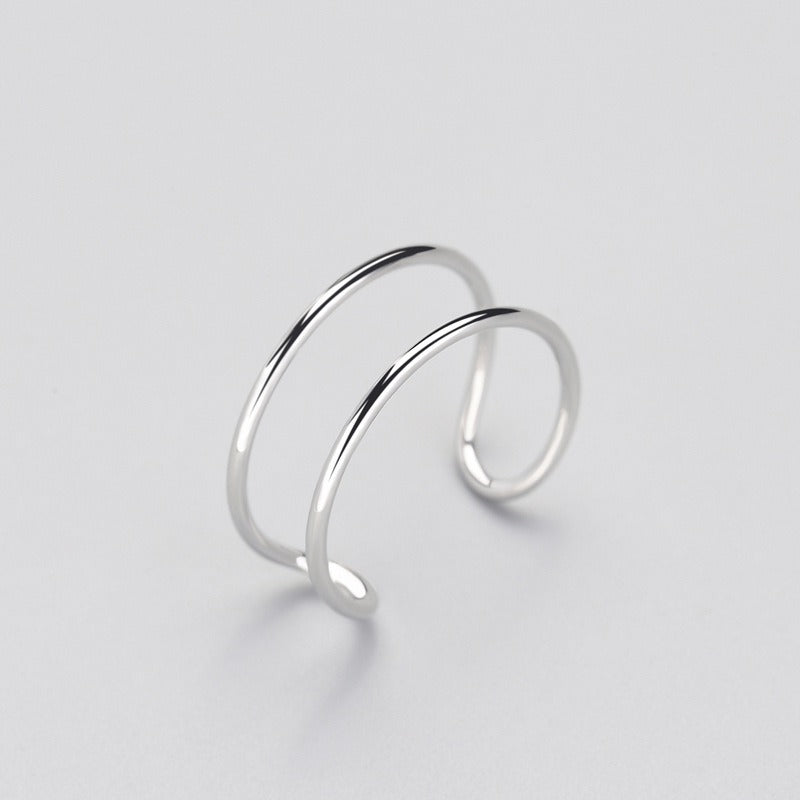 Luxury S925 Triple Line Open Ring
