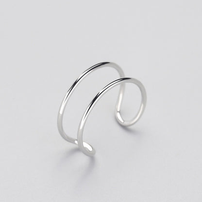 Luxury S925 Triple Line Open Ring