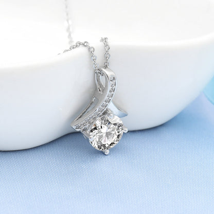 Luxury S925 Red Heart Zircon Necklace