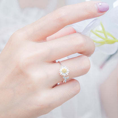 Luxury S925 Cherry Blossom Shell Ring