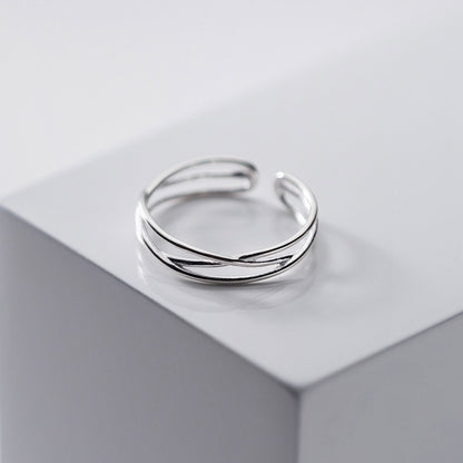 Luxury S925 Silver Geometric Ring