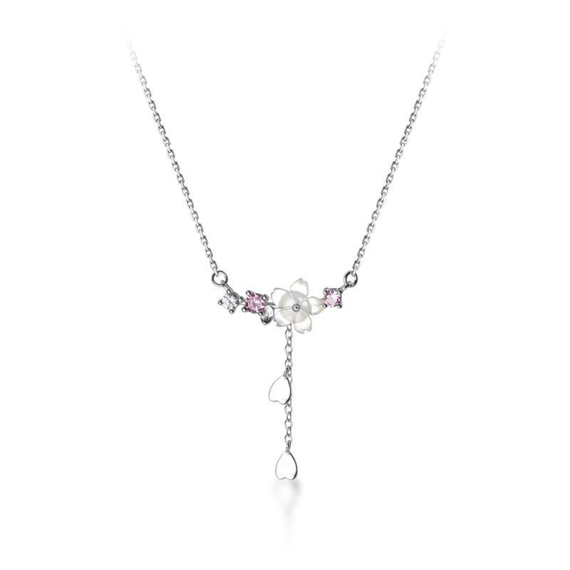 Luxury S925 Shell Flower Tassel Necklace