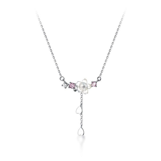 Luxury S925 Shell Flower Tassel Necklace