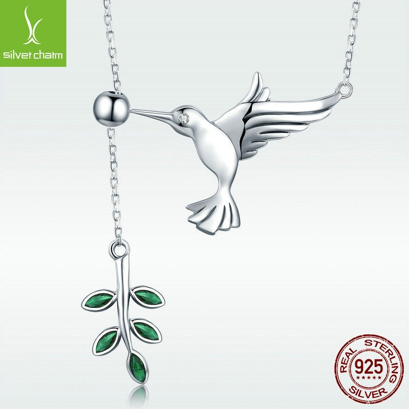 Luxury S925 Silver Hummingbird Necklace