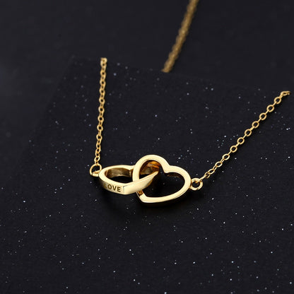 Luxury S925 Double Heart Necklace