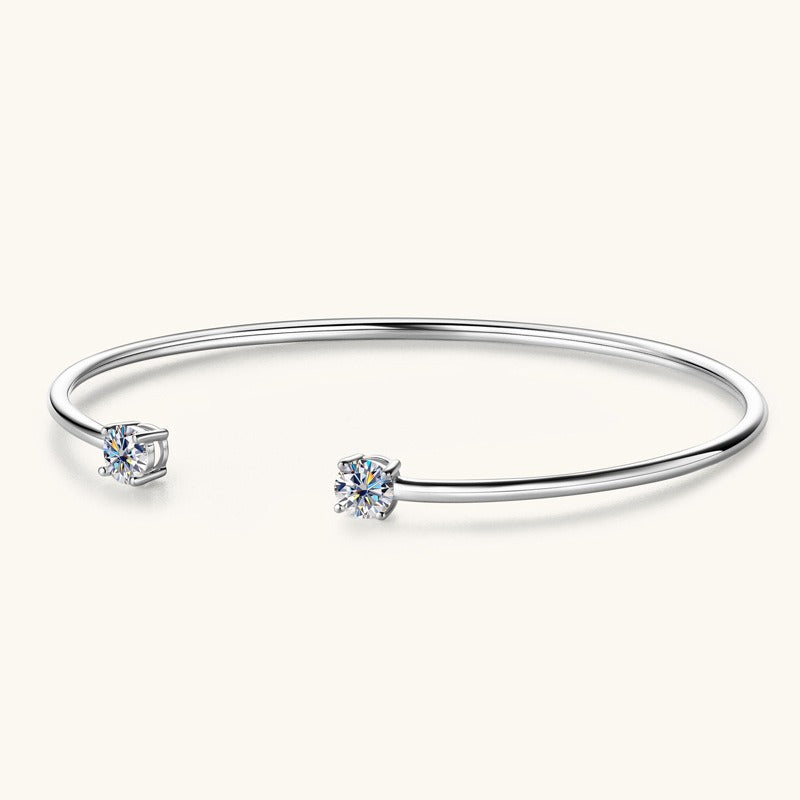 Luxury S925 Moissanite Open Bracelet