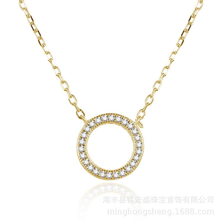 Luxury S925 Colorful Zircon Wreath Necklace