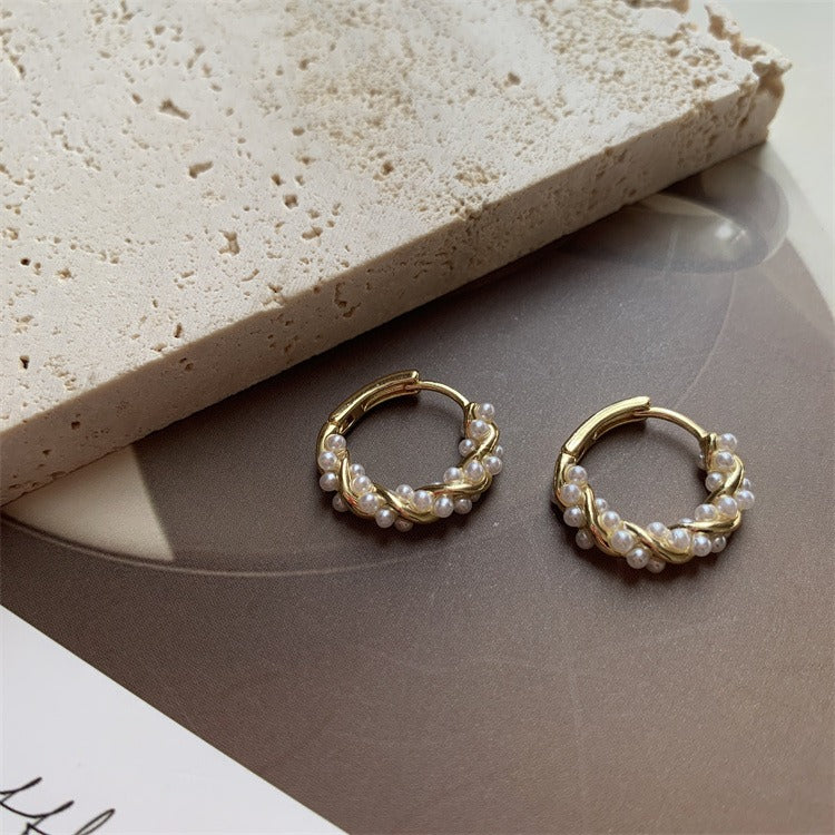 Luxury S925 Pearl Drop Earrings