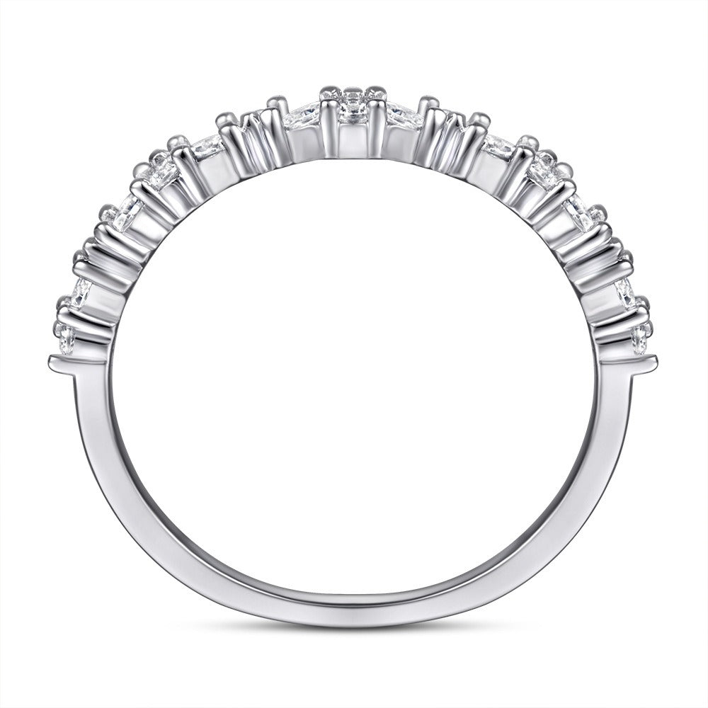 Luxury S925 Zirconia Flower Ring
