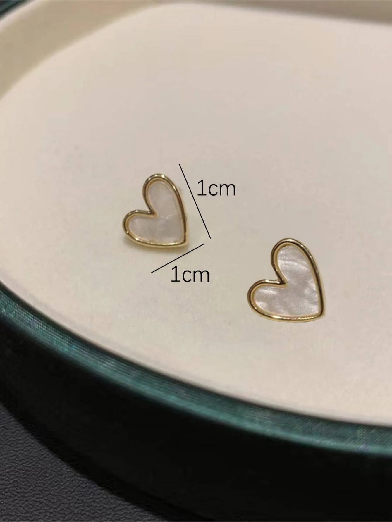 Elegant Gold Heart Earrings