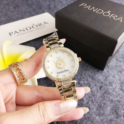 Luxury Gold Crystal Bracelet Watch