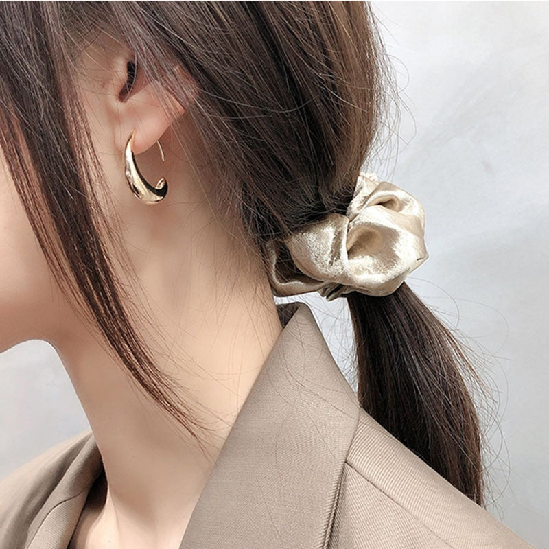 Luxury Gold Geometric Square Earrings