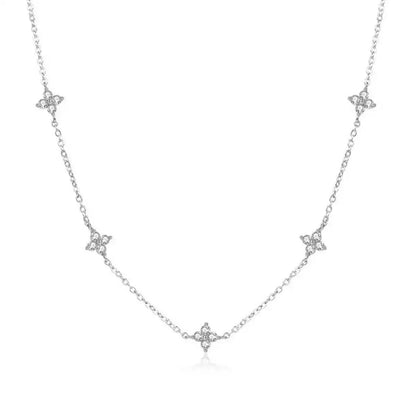 Luxury S925 Clover Zirconia Necklace