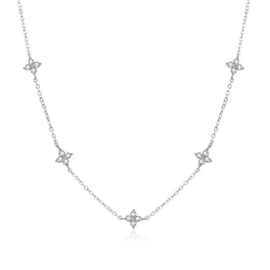 Luxury S925 Clover Zirconia Necklace