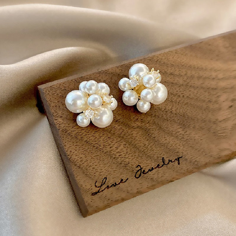 Luxury S925 Freshwater Pearl Stud Earrings