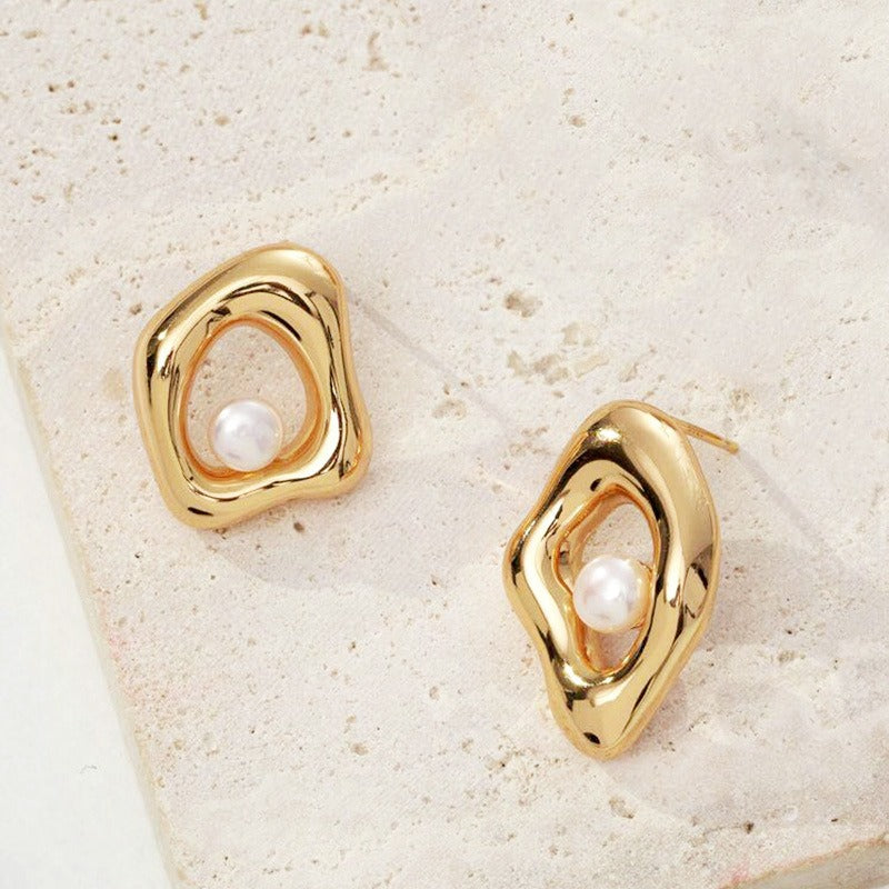Luxury S925 Pearl Drop Earrings