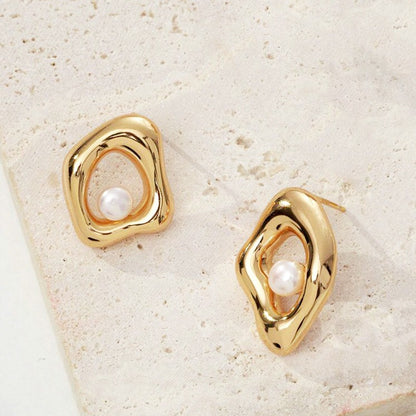 Luxury S925 Pearl Drop Earrings