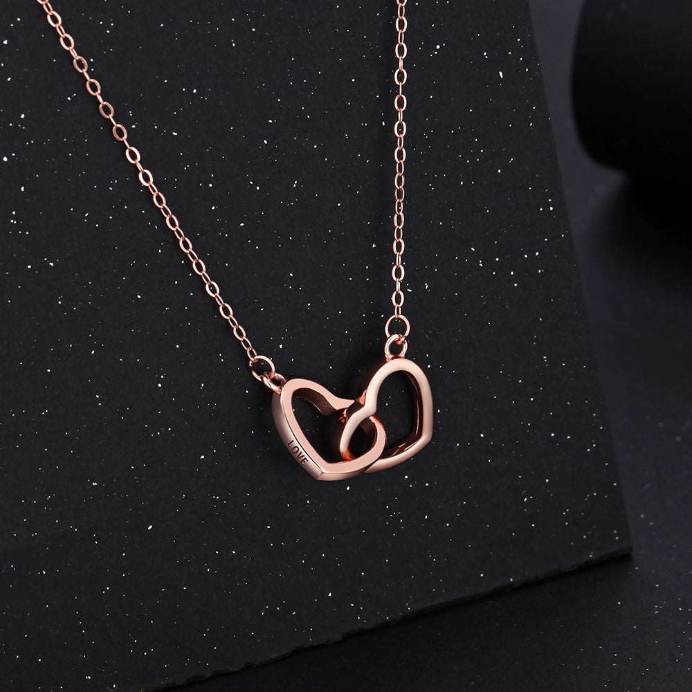 Luxury S925 Double Heart Necklace
