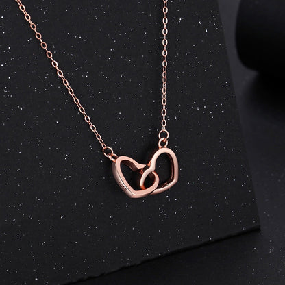 Luxury S925 Double Heart Necklace
