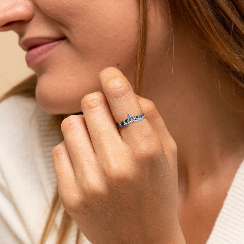 Luxury S925 Zirconia Flower Ring