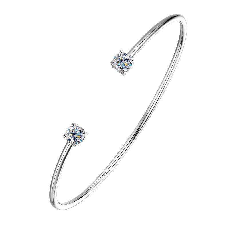 Luxury S925 Moissanite Open Bracelet