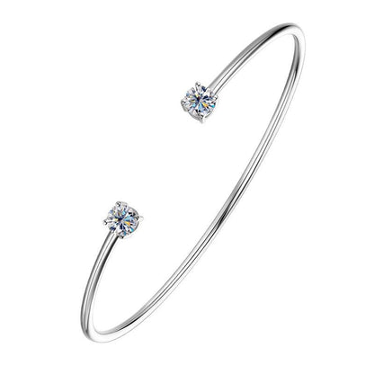 Luxury S925 Moissanite Open Bracelet