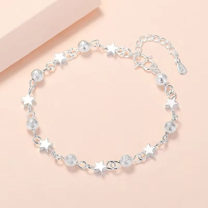 Elegant 925 Silver Bracelet Set